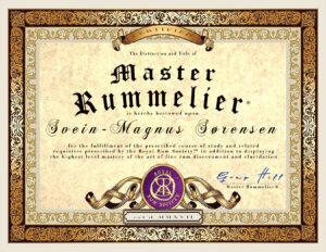 Master Rummelier certificate
